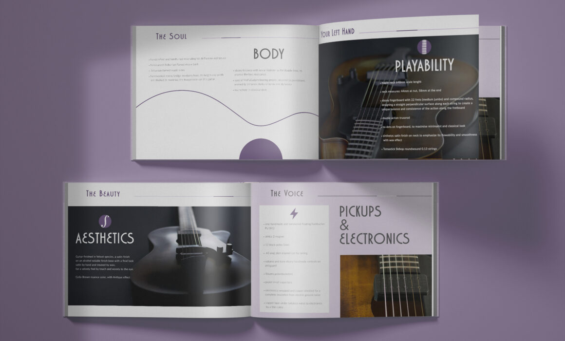 albedo realizzazione brand-identity moffa guitars brochure